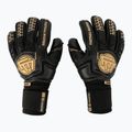 Rękawice bramkarskie dziecięce Football Masters Voltage Plus NC v 4.0 czarne/złote