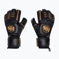 Rękawice bramkarskie dziecięce Football Masters Full Contact RF v4.0 czarne/złote