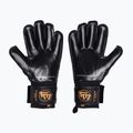 Rękawice bramkarskie dziecięce Football Masters Full Contact RF v4.0 czarne/złote 2