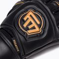 Rękawice bramkarskie dziecięce Football Masters Full Contact NC v4.0 czarne/złote 4