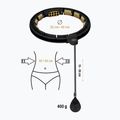Hula hop z obciążnikiem i licznikiem HMS HHM13 black/gold 2
