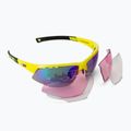 Okulary przeciwsłoneczne GOG Falcon Xtreme neon yellow/black/ polychromatic green
