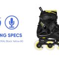 Rolki męskie Powerslide Imperial One 80 black/yellow 16