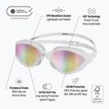 Okulary do pływania BuddySwim OzeanX Mirror white/iridium 4
