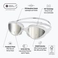 Okulary do pływania BuddySwim OzeanX Mirror white/silver 7