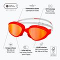 Okulary do pływania BuddySwim OzeanX Mirror red/white/ orange 2