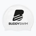 Czepek pływacki BuddySwim BLogo Silicone white