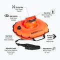 Bojka asekuracyjna BuddySwim Hydrastation 10 l orange 2