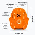 Wiosełka do pływania BuddySwim Power Paddle orange 2