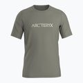 Koszulka męska Arcteryx Ionia Merino Wool Arc'Word Logo forage 6