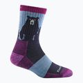 Skarpety damskie Darn Tough Bear Town Micro Crew Cushion purple