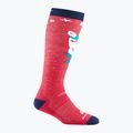 Skarpety narciarskie dziecięce Darn Tough Magic Mountain OTC Midweight with Cushion w/ Padded Shin raspberry