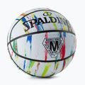 Piłka do koszykówki Spalding Marble biała/czerwona/niebieska rozmiar 7