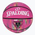 Piłka do koszykówki dziecięca Spalding Marble różowa rozmiar 5