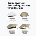 Namiot trekkingowy 2-osobowy Naturehike Mongar UL 2 15D moon rock sand 2