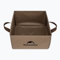 Zlew turystyczny Naturehike Składany Square Bucket 13 light brown 2
