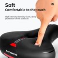 Siodełko rowerowe Rockbros AQ-6090 black/red 3