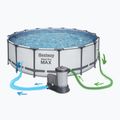 Basen stelażowy Bestway Steel Pro Max Pool Set 5612Z 488 x 122 cm szary 4