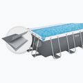Basen stelażowy Bestway Power Steel Rectangular Pool Set 56466N 549 x 274 cm ciemnoszary 3