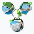 Basen stelażowy Bestway Power Steel Rectangular Pool Set 56466N 549 x 274 cm ciemnoszary 8