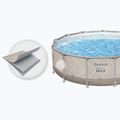 Basen stelażowy Bestway Steel Pro Max Pool Set 396 x 107 cm beżowy 6