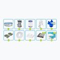 Basen stelażowy Bestway Steel Pro Max Pool Set 366 x 100 cm szary 8
