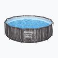 Basen stelażowy Bestway Steel Pro Max + Pompa z filtrem, Drabinka 366 cm