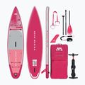 Zestaw deska SUP pompowana Aqua Marina Coral Touring 11'6" raspberry 2