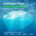 Okulary pływackie Holoswim Solla Wave AI Music red 6