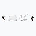 Bramka do piłki nożnej z rebounderem QuickPlay Kickster Academy Combo 240 x 150 cm white/black