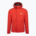 Kurtka przeciwdeszczowa męska Helly Hansen Seven J Rain alert red