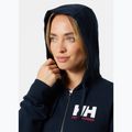 Bluza damska Helly Hansen HH Logo Full Zip Hoodie 2.0 navy 3