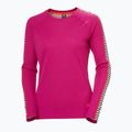 Bluza termoaktywna damska Helly Hansen Lifa Active Stripe Crew magenta 2.0 4