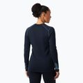 Bluza termoaktywna damska Helly Hansen Lifa Merino Midweight Graphic Crew navy nordic rose aop 2