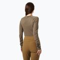 Bluza termoaktywna damska Helly Hansen Lifa Merino Midweight Graphic Crew sepia houndstooth aop 2