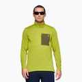Bluza trekkingowa męska NORRONA Femund Warm1 Zip Neck golden lime/olive night