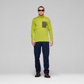 Bluza trekkingowa męska NORRONA Femund Warm1 Zip Neck golden lime/olive night 2