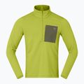 Bluza trekkingowa męska NORRONA Femund Warm1 Zip Neck golden lime/olive night 5