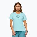 Koszulka damska NORRONA Cotton Viking aqua haze