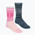 Skarpety damskie KARI TRAA Puffin 2 pack pink frost