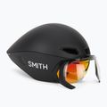 Kask rowerowy Smith Jetstream TT matte black/chromapop red mirror/clear 9