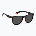 Okulary przeciwsłoneczne dziecięce Polaroid PLD 8049/S black orange/grey polarized