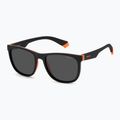 Okulary przeciwsłoneczne dziecięce Polaroid PLD 8049/S black orange/grey polarized 2