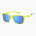Okulary przeciwsłoneczne dziecięce Polaroid PLD 8053/S matte yellow azure/blue mirror polarized 2