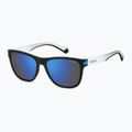 Okulary przeciwsłoneczne Polaroid PLD 2138/S matte black blue/blue mirror polarized 2