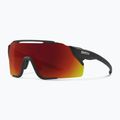 Okulary przeciwsłoneczne Smith Attack MAG MTB  matte black/chromapop red mirror/low light amber
