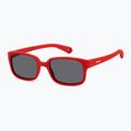 Okulary przeciwsłoneczne dziecięce Polaroid PLD K008/S matte red/grey polarized 2