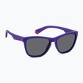Okulary przeciwsłoneczne dziecięce Polaroid PLD 8056/S matte violet/grey polarized