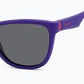 Okulary przeciwsłoneczne dziecięce Polaroid PLD 8056/S matte violet/grey polarized 5