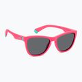Okulary przeciwsłoneczne dziecięce Polaroid PLD 8056/S matte pink/grey polarized